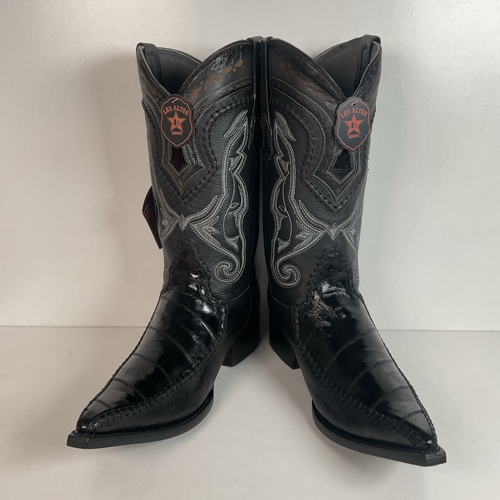 Los Altos Eel Skin Cowboy Boots | Exotic | Men’s 11 EE - Picture 11 of 16